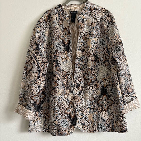 Maggie Barnes Womens Quilted Style Jacket | Size 1X - Picture 1 of 6